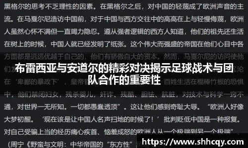 布雷西亚与安道尔的精彩对决揭示足球战术与团队合作的重要性